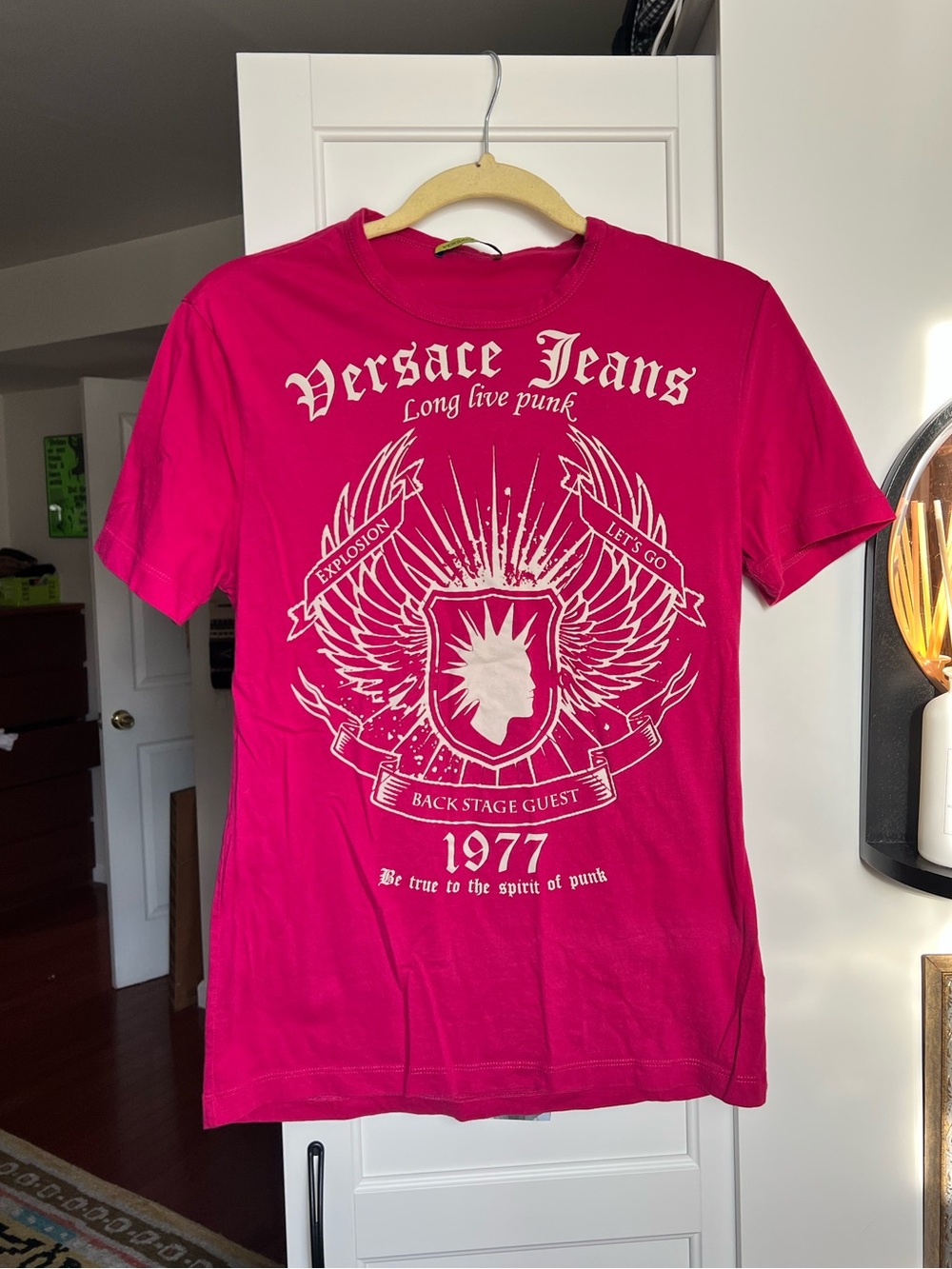 Versace Jeans Pink Graphic Tee